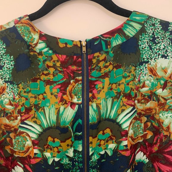 Collective Concepts Floral Print Popover Top - Picture 3 of 4